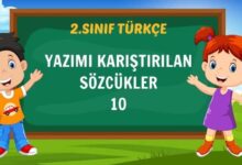 YAZIMI KARIŞTIRILAN SÖZCÜKLER 10