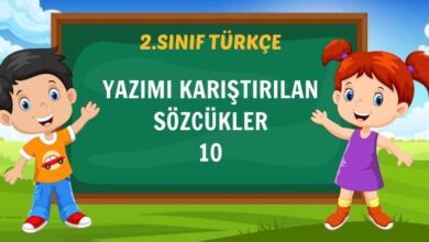 YAZIMI KARIŞTIRILAN SÖZCÜKLER 10