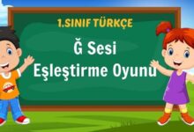 Ğ Sesi Eşleştirme Oyunu
