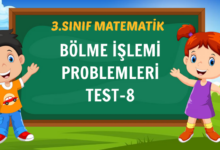 BÖLME İŞLEMİ PROBLEMLERİ TEST-8