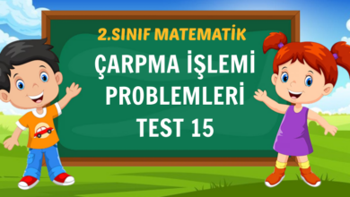 ÇARPMA İŞLEMİ PROBLEMLERİ TEST 15