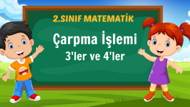 Çarpma İşlemi (3'ler ve 4'ler)
