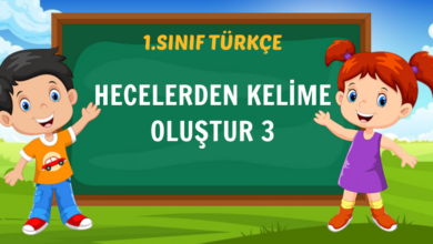 HECELERDEN KELİME OLUŞTUR 3