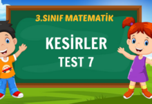 KESİRLER TEST 7