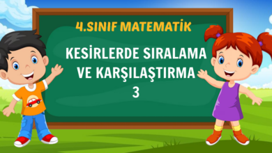 KESİRLERDE SIRALAMA VE KARŞILAŞTIRMA 3