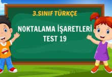 NOKTALAMA İŞARETLERİ TEST 19