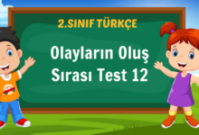 Olayların Oluş Sırası Test 12