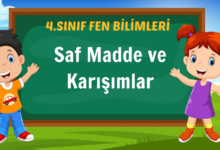 Saf Madde ve Karışımlar