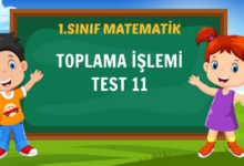 TOPLAMA İŞLEMİ TEST 11