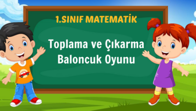 Toplama ve Çıkarma Baloncuk Oyunu