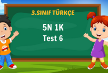 Türkçe 5N 1K Test 6