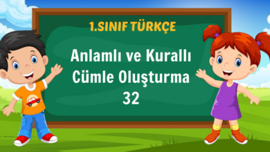 Anlamlı ve Kurallı Cümle Oluşturma 32