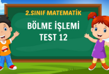 BÖLME İŞLEMİ TEST 12