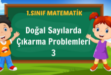 Doğal Sayılarda Çıkarma Problemleri 3