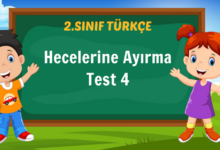 Hecelerine Ayırma Test 4