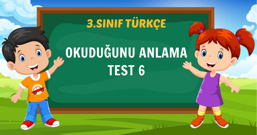 OKUDUĞUNU ANLAMA TEST 6