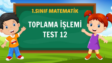 TOPLAMA İŞLEMİ TEST 12