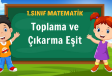 Toplama ve Çıkarma Eşit