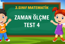ZAMAN ÖLÇME TEST 4