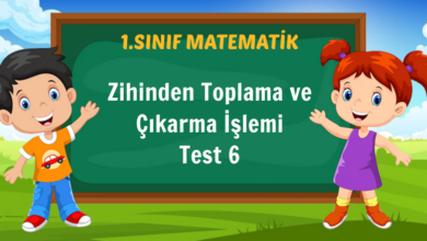 Zihinden Toplama ve Çıkarma