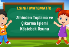 Zihinden Toplama ve Çıkarma İşlemi Köstebek Oyunu