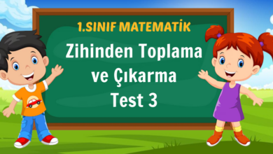 Zihinden Toplama ve Çıkarma Test 3