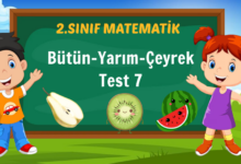Bütün-Yarım-Çeyrek Test 7