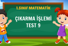 ÇIKARMA İŞLEMİ TEST 9
