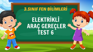 ELEKTRİKLİ ARAÇ GEREÇLER TEST 6