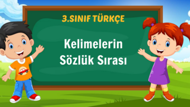 Kelimelerin Sözlük Sırası