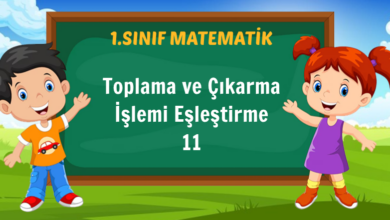 Toplama ve Çıkarma İşlemi Eşleştirme 11