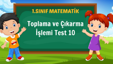 Toplama ve Çıkarma İşlemi Test 10