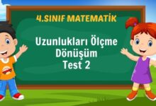 Uzunlukları Ölçme Dönüşüm Test 2