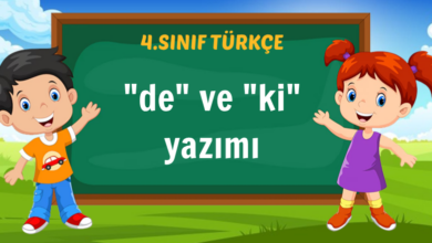 "de" ve "ki" yazımı