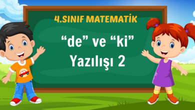 “de” ve “ki” Yazılışı 2