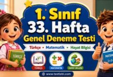 1. sınıf 33. hafta genel deneme