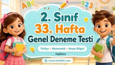 2. sınıf 33. hafta kazanım