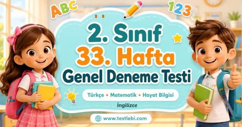 2. sınıf 33. hafta kazanım