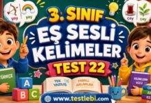 eş sesli kelimeler testi 22