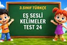 EŞ SESLİ KELİMELER