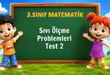 Sıvı Ölçme Problemleri Test 2
