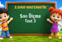 Sıvı Ölçme Test 3