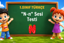 1. Sınıf Türkçe N-n Sesi Testi