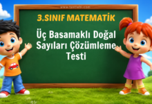 3. Sınıf Üç Basamaklı Doğal Sayıları Çözümleme Testi
