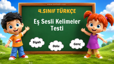 Eş Sesli Kelimeler Testi