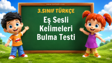 Eş Sesli Kelimeleri Bulma Testi