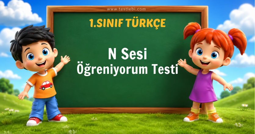 1. Sınıf N Sesi Öğreniyorum Testi