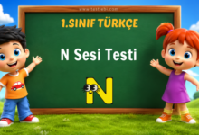 1. Sınıf Türkçe N Sesi Testi