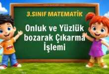 3. Sınıf Onluk ve Yüzlük Bozarak Çıkarma İşlemi Testi
