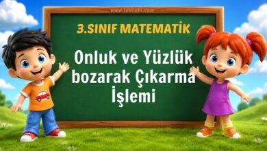 3. Sınıf Onluk ve Yüzlük Bozarak Çıkarma İşlemi Testi